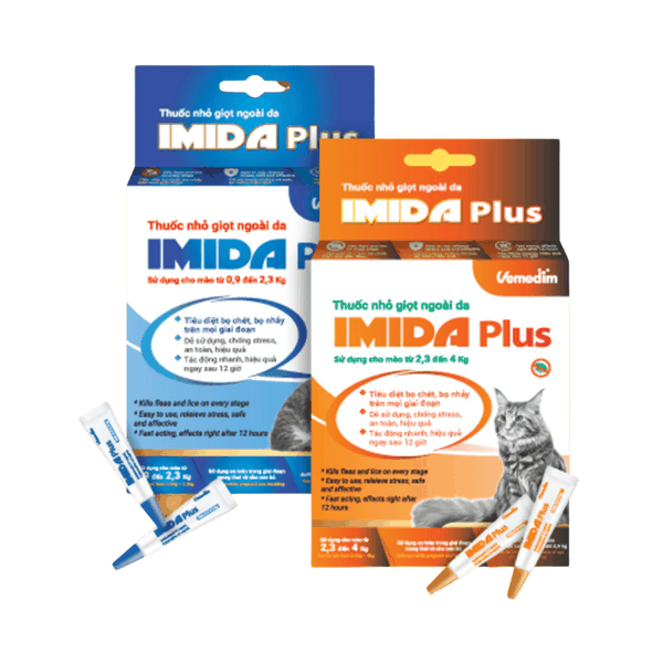 Nhỏ Gáy Imida Plus Ngừa Ve Rận Mèo - Vemedim