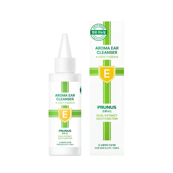 Vệ Sinh Tai Chó Mèo Prunus Aroma Ear Cleaner (120ml) (Hàn Quốc)