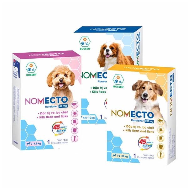 Viên Nhai Trị Ve Cho Chó Nomecto