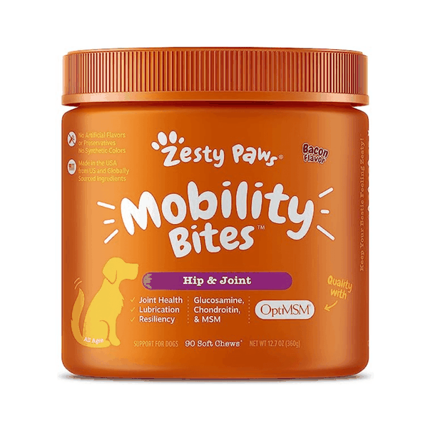 Viên Nhai Zesty Paws - Mobility Bites Hỗ Trợ Xương Khớp Và Miễn Dịch