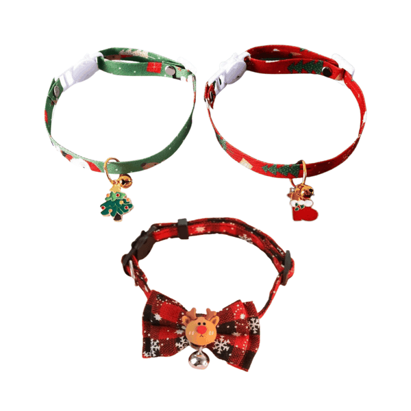 Vòng Cổ Chó Mèo Noel Giáng Sinh Gắn Charm