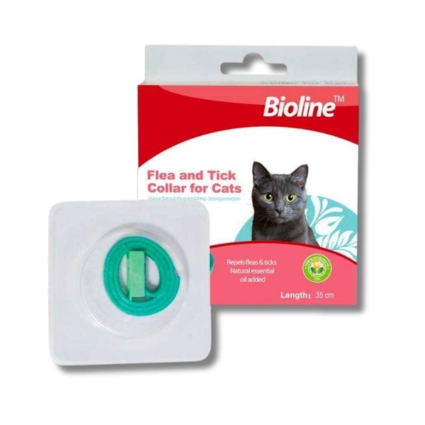 Vòng Cổ Diệt Ve Rận Bọ Chét Mèo Bioline