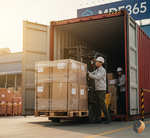 Giải pháp đóng gói và logistics cho hàng nội thất xuất khẩu của MDF365, đảm bảo an toàn trong quá trình vận chuyển