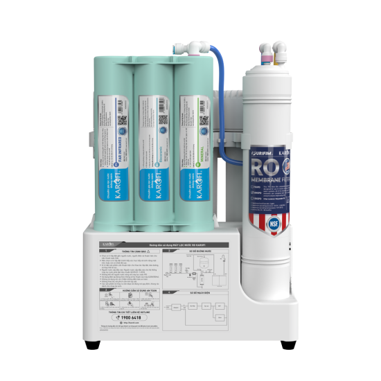 Máy lọc nước để gầm Karofi KAQ-U05 Pro 10 lõi lọc. Máy lọc nước chính hãng KAROFI giá tốt 2025