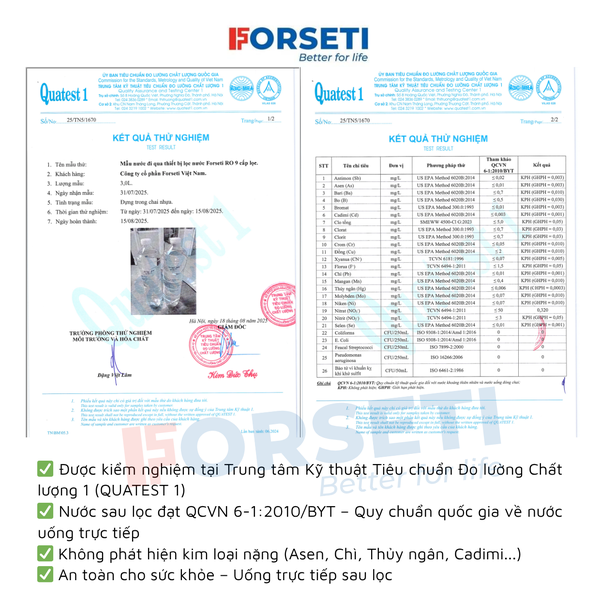 Máy lọc nước để gầm FORSETI FWP-888