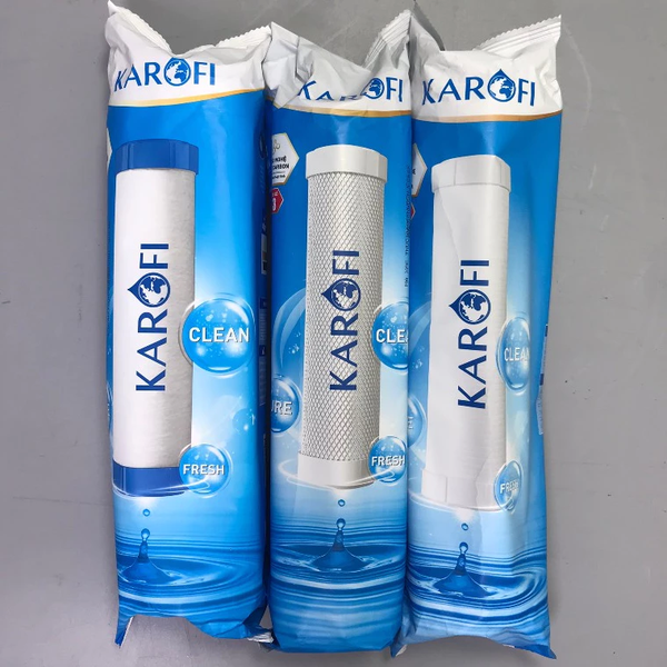 Bộ 3 lõi lọc thô Karofi 123 lõi số 2 CTO GAC (lưới) dùng cho các máy lọc Karofi O-P1310, S-S038....