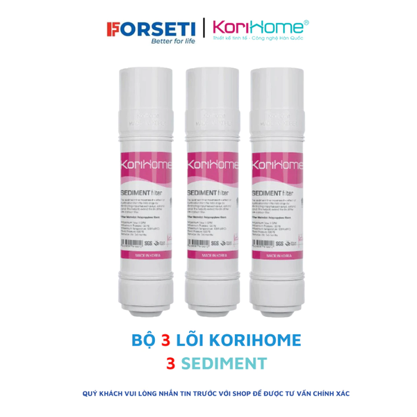 Combo 3 lõi lọc Sediment Korihome