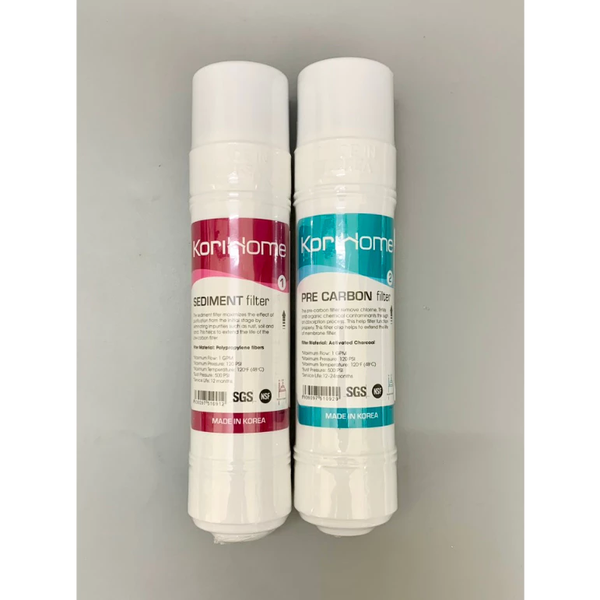 Combo 1 sediment 1 Pre carbon máy lọc nước Korihome