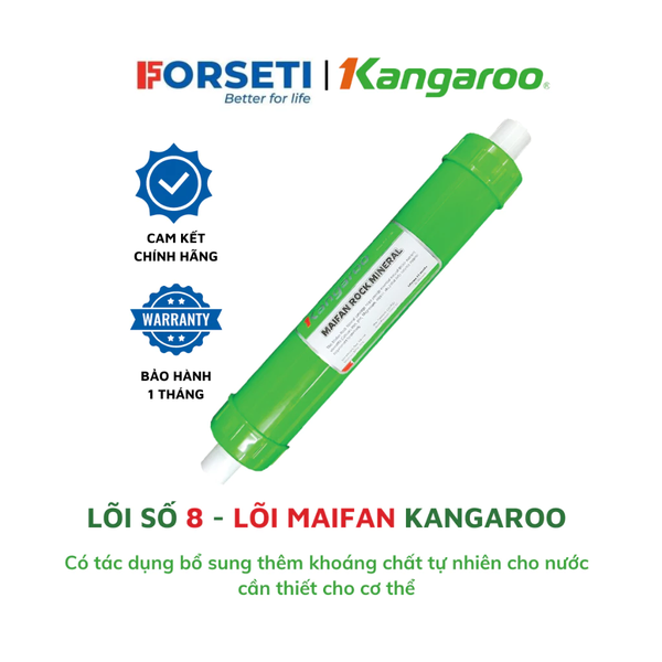 Lõi lọc nước số 8 Kangaroo - lõi Maifan Rock Mineral (khoáng đá) bổ sung thêm khoáng chất tự nhiên cho nước