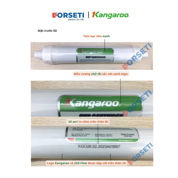 Trọn bộ 5 lõi lọc nước Kangaroo chính hãng dùng cho máy lọc nước Kangaroo KG112