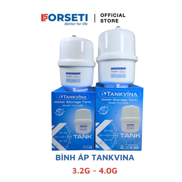 Bình áp nhựa máy lọc nước RO Tankvina 3.2G/ 4.0G cho máy lọc nước RO