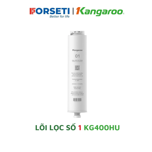 Bộ lõi lọc nước 123 Kangaroo chính hãng dùng cho máy lọc nước Kangaroo KG400HU, KG400HD, KG400US