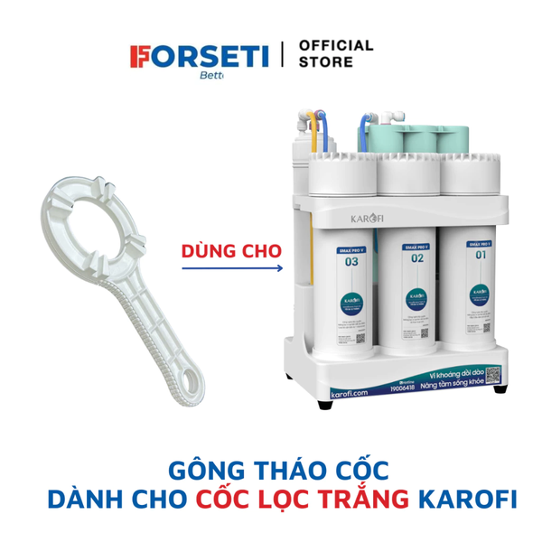Tay gông vặn mở cốc lọc thô 123 kích cỡ 10 inch, 20 inch cho máy lọc nước RO