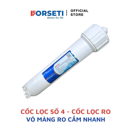 Cốc Lọc Số 4 - Vỏ Màng RO Cắm Nhanh Giúp Hạn Chế Rò Rỉ Nước dùng cho các máy lọc nước RO