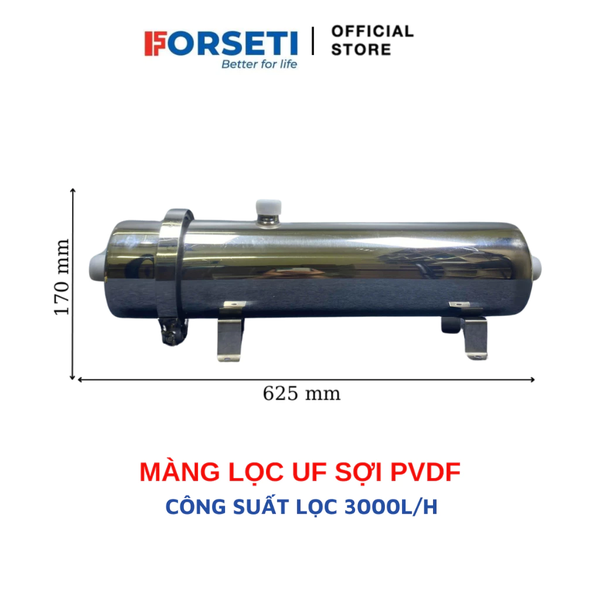 Máy lọc nước UF Sử dụng lõi lọc PVDF công suất lọc 2000L/H và 3000L/H lọc nước đầu nguồn, lọc nước sinh hoạt