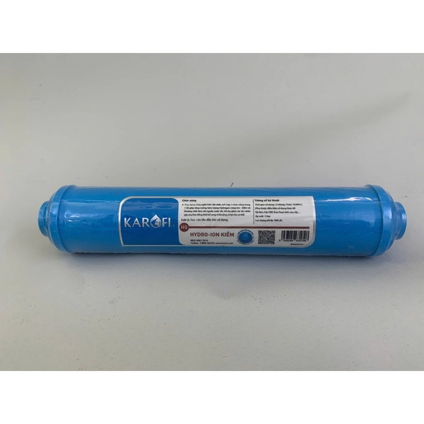 Lõi lọc chức năng Karofi - Lõi Hydro-ion kiềm giúp bổ sung khoáng chất, chất điện giải và các ion kiềm, hỗ trợ tăng PH