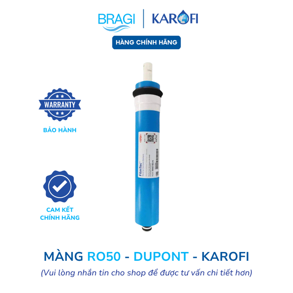 Màng RO Karofi - Lõi số 4 - Màng RO 50GPD Dupont Karofi (Hàng có tem bảo hành Karofi)