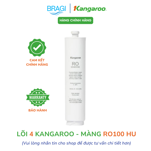Lõi số 4 - Màng đúc RO Kangaroo - Hàng chính hãng - Dùng cho model máy : KG100HU, KG100HU+, KG100MED,KG100EED,KG100HED