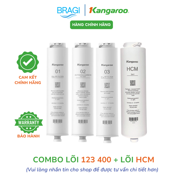 Combo 123 HU + lõi HCM 3in1 Model KG400HU Kangaroo