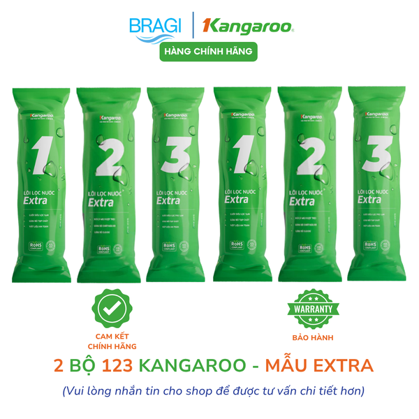 Combo 2 bộ lọc thô Kangaroo EXTRA (2 x lõi 123)