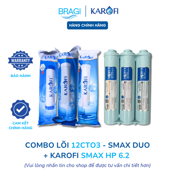 Combo bộ HP 6.2 + bộ thô 12CTO3 Karofi KÈM CÚT + DÂY