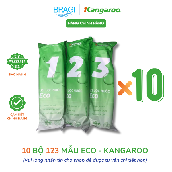 Combo 10 Bộ 123 Kangaroo dòng ECO