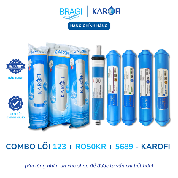 Combo 8 lõi lọc nước cho máy lọc nước Karofi cho model máy KSI80-A