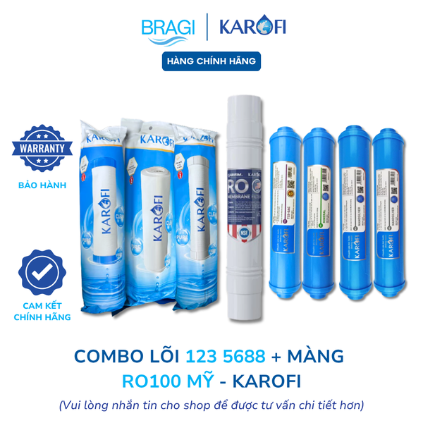 Combo 8 lõi Karofi gồm (123+RO100 Mỹ + 5688) dùng cho máy O-D138
