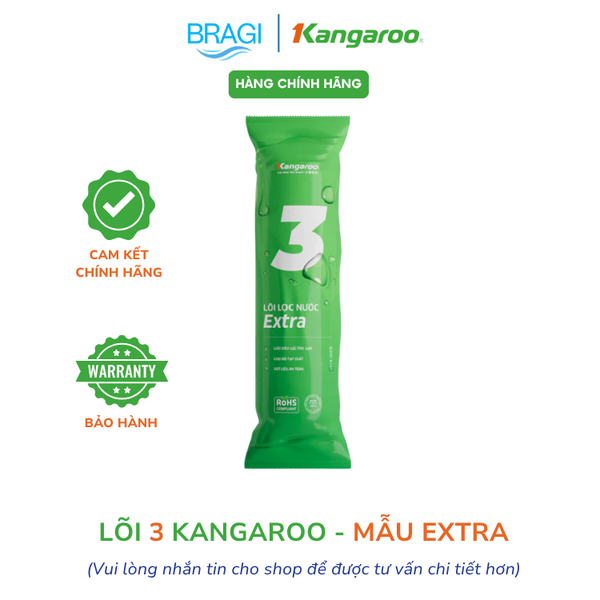 Lõi lọc số 3 Kangaroo - Lõi PP 1 micron hàng chính hãng