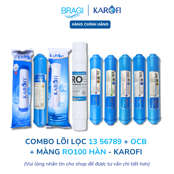 Combo 9 lõi 12OCB3 + RO100 HÀN + 56789 KAROFI (T33, MIN, FAR, ORP, NANO)