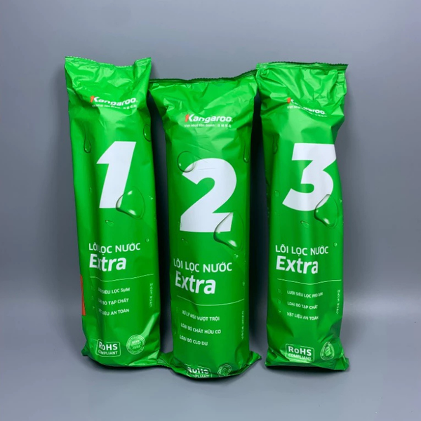 Combo 2 bộ lọc thô + 2 lõi số 1 Kangaroo EXTRA