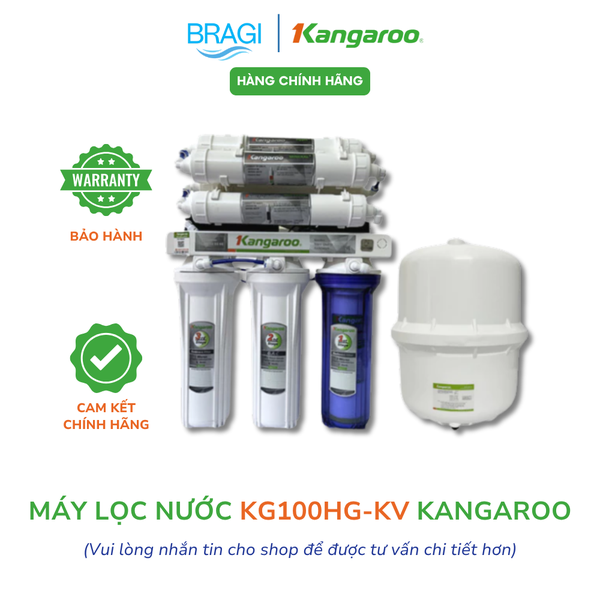 Máy lọc nước Kangaroo KG100HG - KVT. Máy lọc nước 10 lõi lắp gầm bếp nhỏ gọn Hydrogen mới nhất