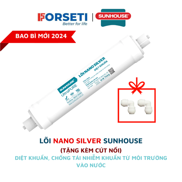 Lõi Nano Sliver - Lõi diệt khuẩn cho máy Sunhouse