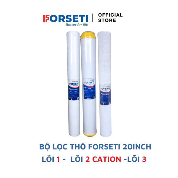 Combo 3 lõi lọc 20 inch cho nguồn lọc nước đầu nguồn