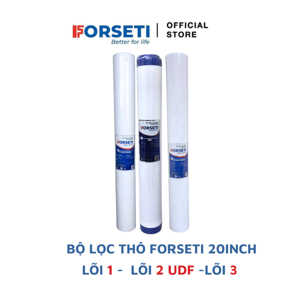 Combo 3 lõi lọc 20 inch cho nguồn lọc nước đầu nguồn