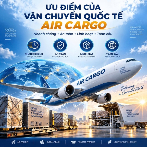 Ưu điểm của dịch vụ vận chuyển Air Cargo