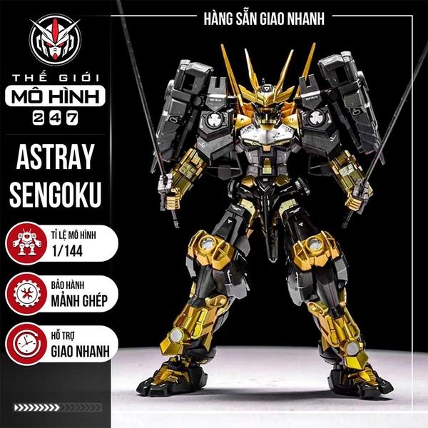 MÔ HÌNH LẮP RÁP HG ASTRAY SENGOKU GOLD - KÈM ĐẾ + DECAL NƯỚC