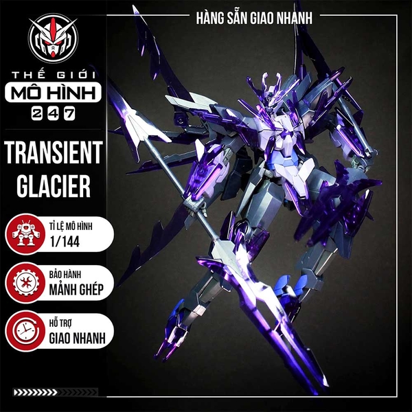 MÔ HÌNH LẮP RÁP HG BF TRANSIENT GLACIER - KÈM ĐẾ