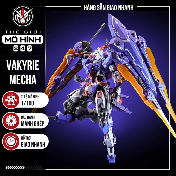 MÔ HÌNH LẮP RÁP 1/100 VALKYRIE – CHÍNH HÃNG STARFIELD TOYS (KÈM ĐẾ + DECAL NƯỚC)