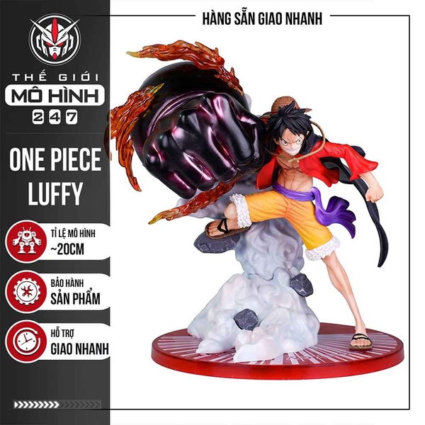 MÔ HÌNH LẮP RÁP LUFFY ONE PIECE VỚI CÁNH TAY HAKI KHỔNG LỒ