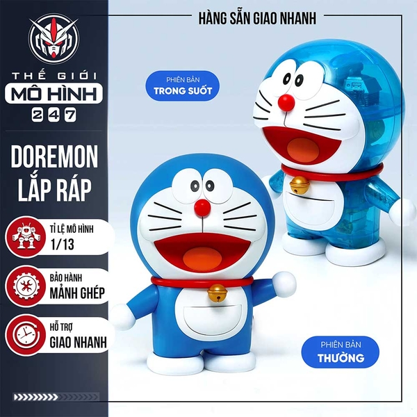MÔ HÌNH LẮP RÁP DOREMON TRONG SUỐT