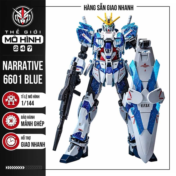 MÔ HÌNH LẮP RÁP 6601 NARRATIVE C-PACKS 6601 XANH (KÈM DECAL NƯỚC)