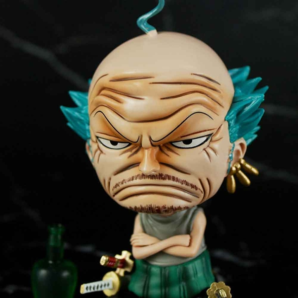 MÔ HÌNH ZORO KHI VỀ GIÀ - KÈM BÌNH RƯỢU