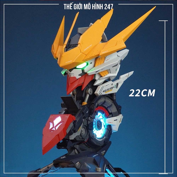 MÔ HÌNH LẮP RÁP BARBATOS HEAD BUST (CÓ LOA + ĐÈN + DECAL NƯỚC)