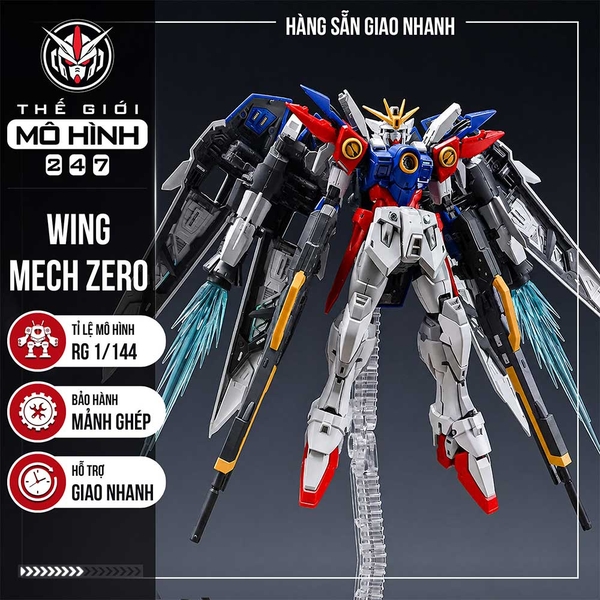 MÔ HÌNH LẮP RÁP RG WING MECH ZERO 1/144 - KÈM DECAL NƯỚC + DÁN