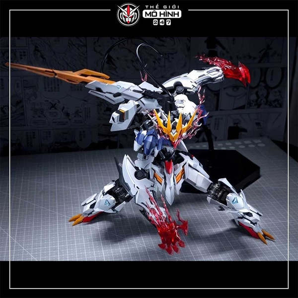 Mô hình lắp ráp Barbatos Lupus Rex Wolf Technology - Kèm Đế + Khung xương kim loại