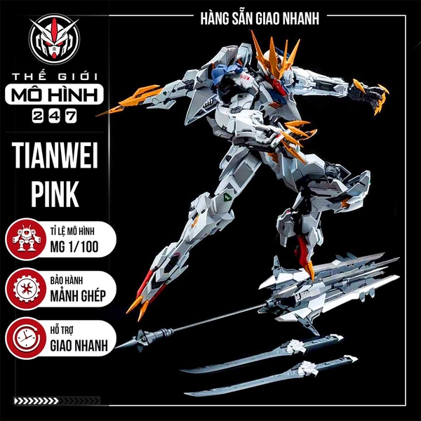 Mô hình lắp ráp Barbatos Rex Lunavor 1/100 + Đế + Decal nước