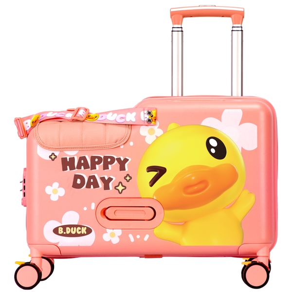 Vali cho bé B.DUCK nhập khẩu chính hãng size 18 ( phiên bản Happy day)