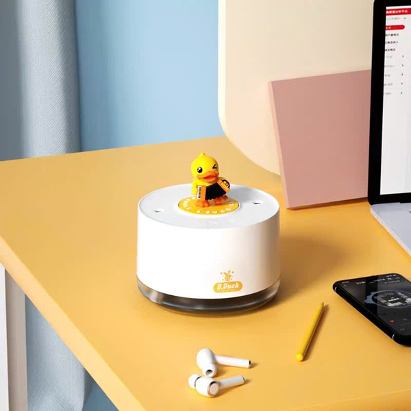 Máy Phun sương Tạo Ẩm Loa Nhạc Hình Vịt B.Duck 1000ml – Phun Sương Siêu Mịn, Đèn Trang Trí Dễ Thương