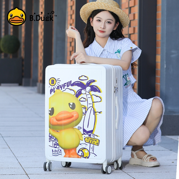 Vali B.Duck nhập khẩu chính hãng size 20 (phiên bản vali vuông 3 màu)